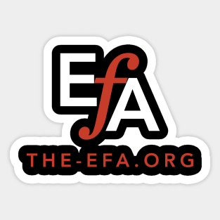 EFA Logo with URL Sticker